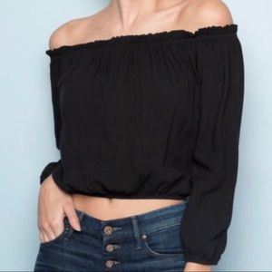 brandy melville off the shoulder top